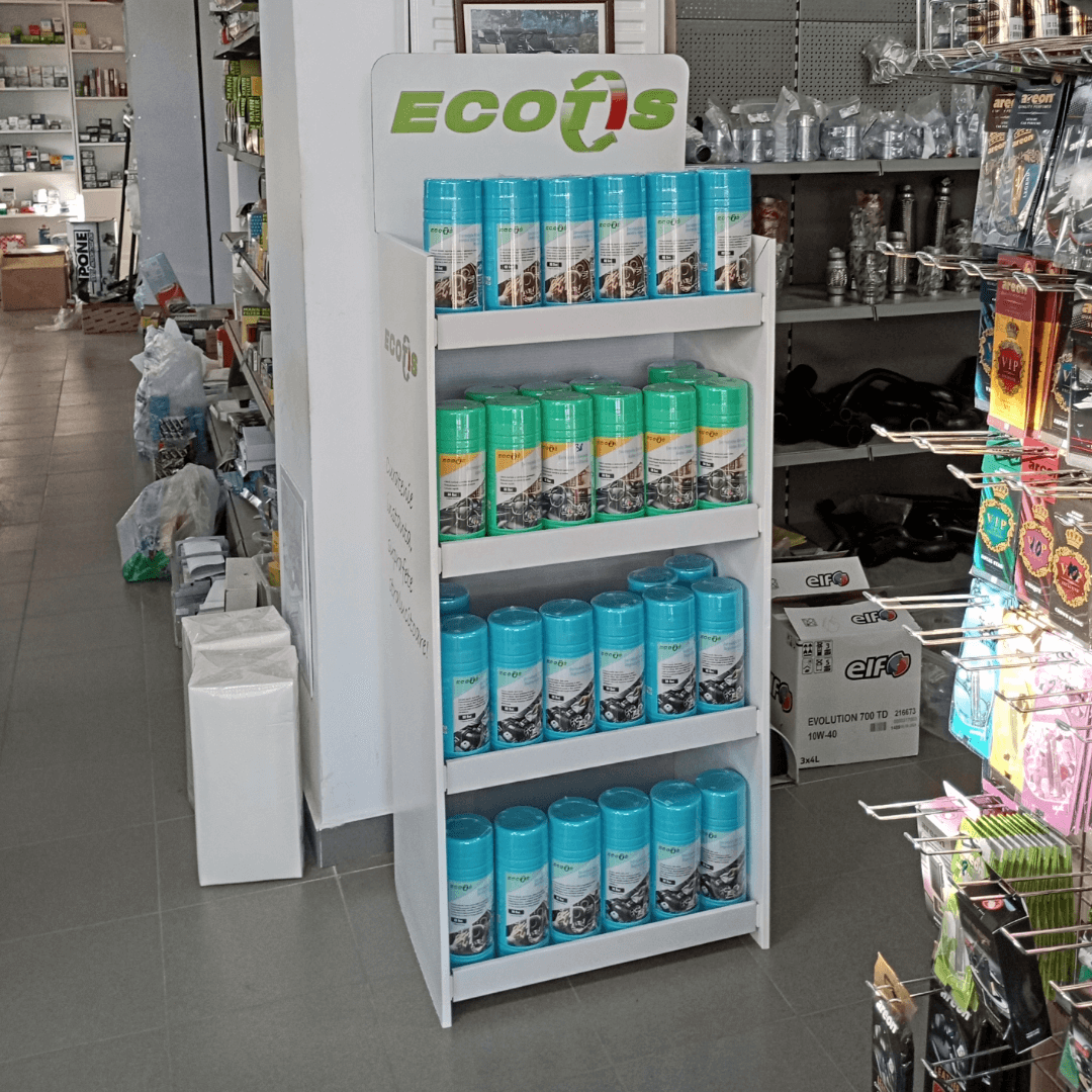 Stand ECOTIS Clean cu șervețele umede auto și pentru copii